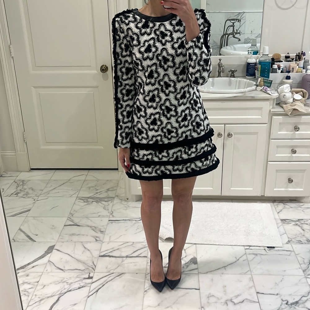Alexis Embroidered Floral Long Sleeve Mini Dress